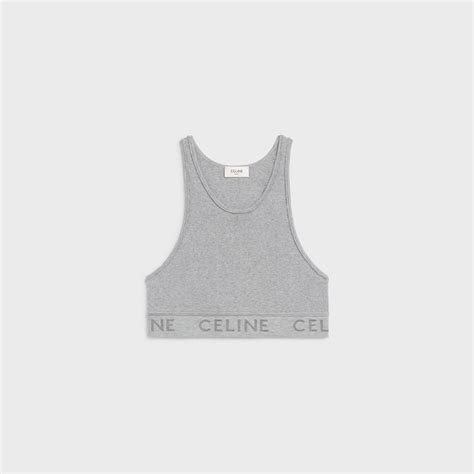 celine top grey|Celine top bra.